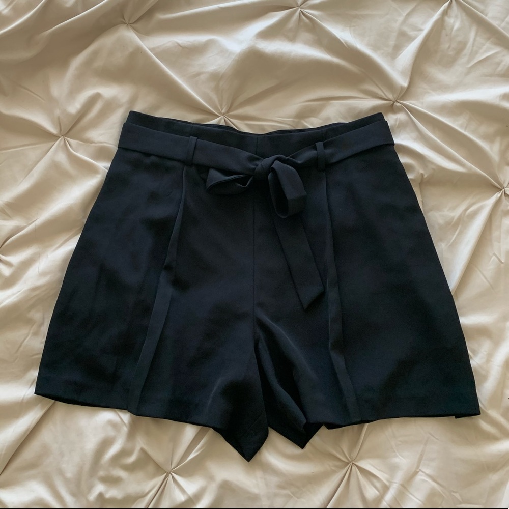 Black Paperbag Summer Shorts